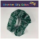 Scrunchie - Green Xmas Tree Glitter Scrunchie - Green Xmas Tree Glitter